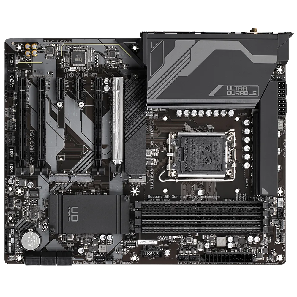 Gigabyte Z790 UD AC WIFI DDR5 Motherboard For  Intel 12th | 13th GEN view 4